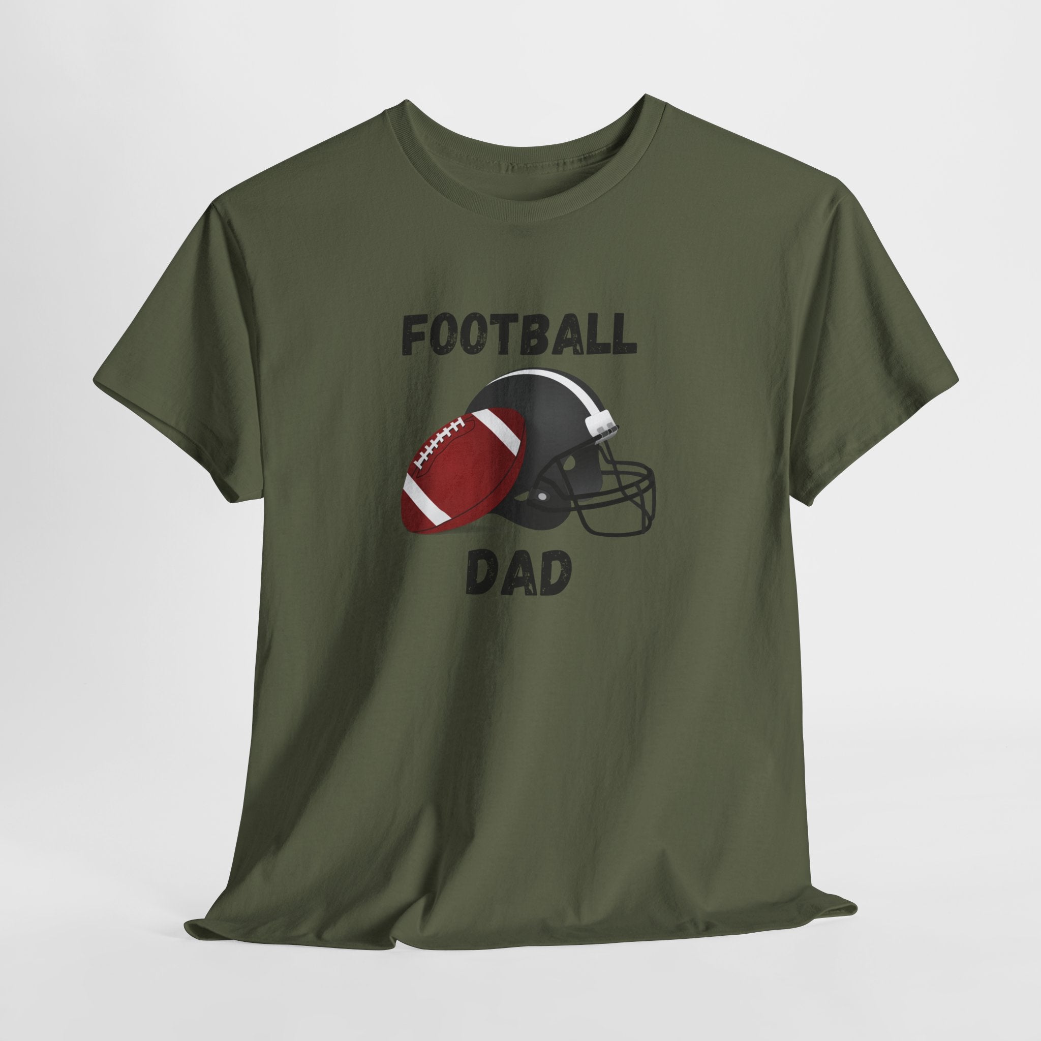 Football Dad T-Shirt — Classic Football & Helmet Tee for Proud Dads
