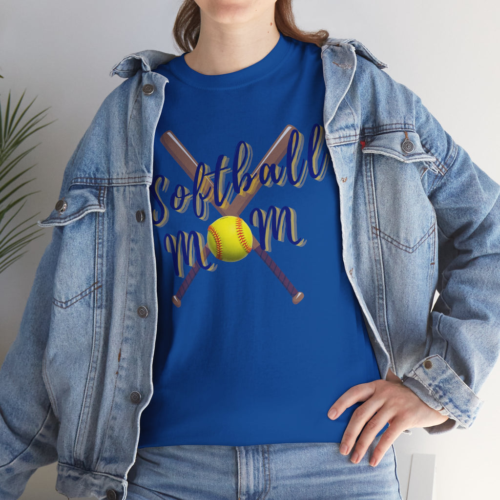 Softball Mom T-Shirt — Bat & Ball Graphic Tee