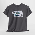Cheer Dad T-Shirt — Cheerleading Dad Tee with Pom-Poms, Father's Day Gift