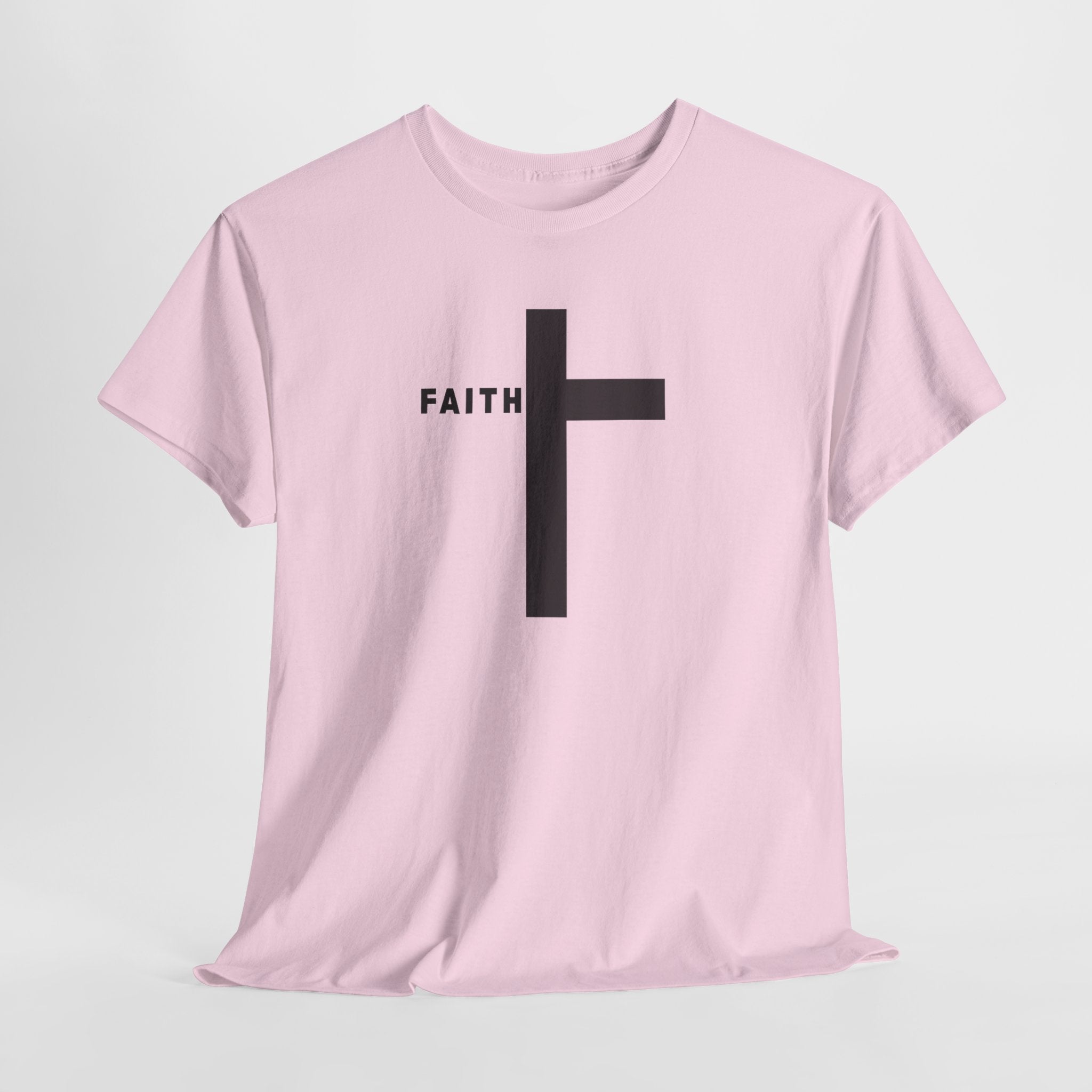 Faith Cross T‑Shirt — Minimal Christian Tee