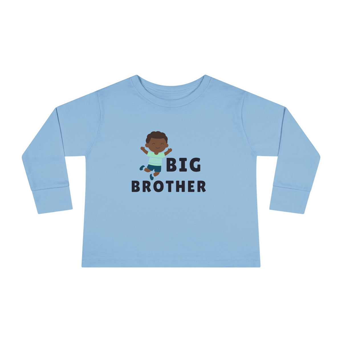 Big Brother Toddler Long Sleeve Tee - Cute Sibling Announcement Shirt