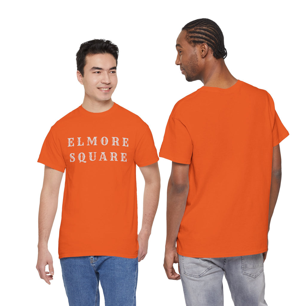 Elmore Square Vintage Lettering T‑Shirt — Retro City Name Tee