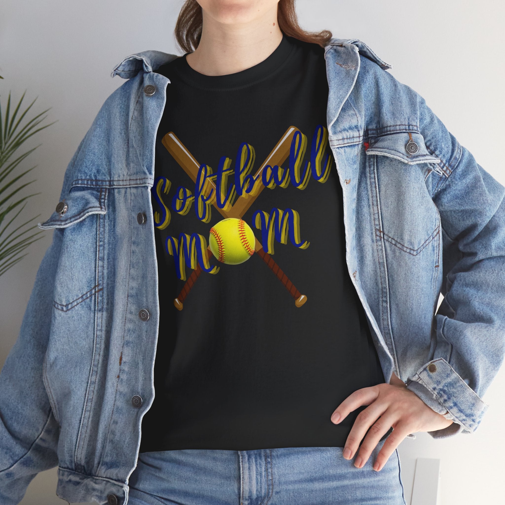 Softball Mom T-Shirt — Bat & Ball Graphic Tee