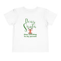 Dear Santa Stop Snitching to My Parents Christmas Toddler Short Sleeve Tee