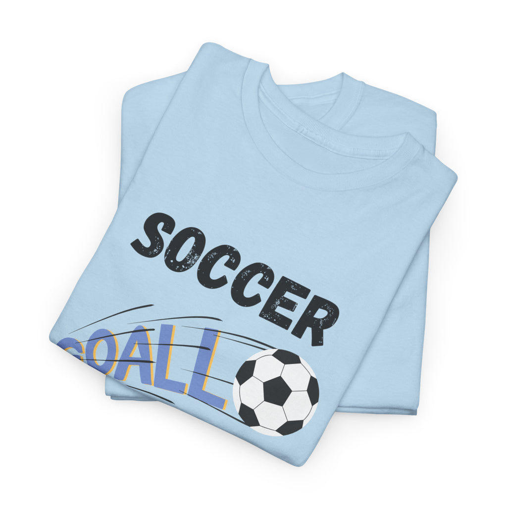 Soccer Mom T‑Shirt — 'Soccer Goal!' Graphic Tee with Soccer Ball