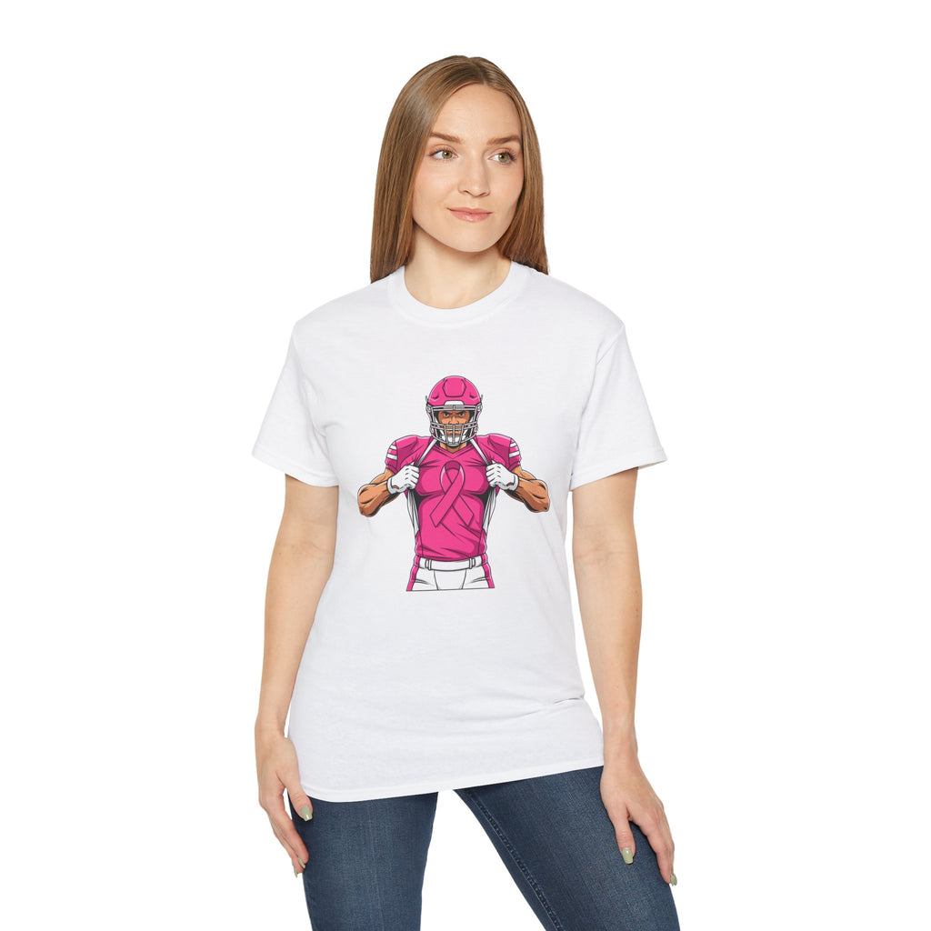 Breast Cancer Awareness Football Player T-Shirt