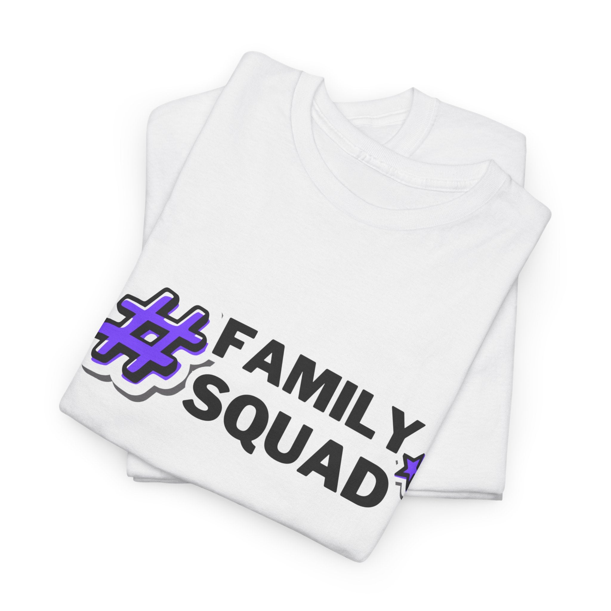 Family Squad T-Shirt — #FamilySquad Graphic Tee for Matching Family Outfits