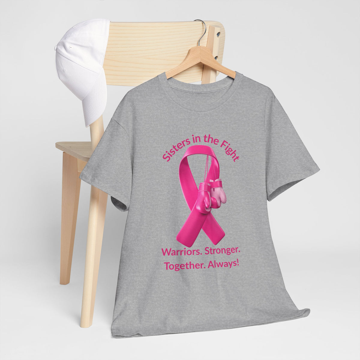 Breast Cancer Awareness Tee - "Sisters in the Fight: Warriors. Stronger. Together. Always!"