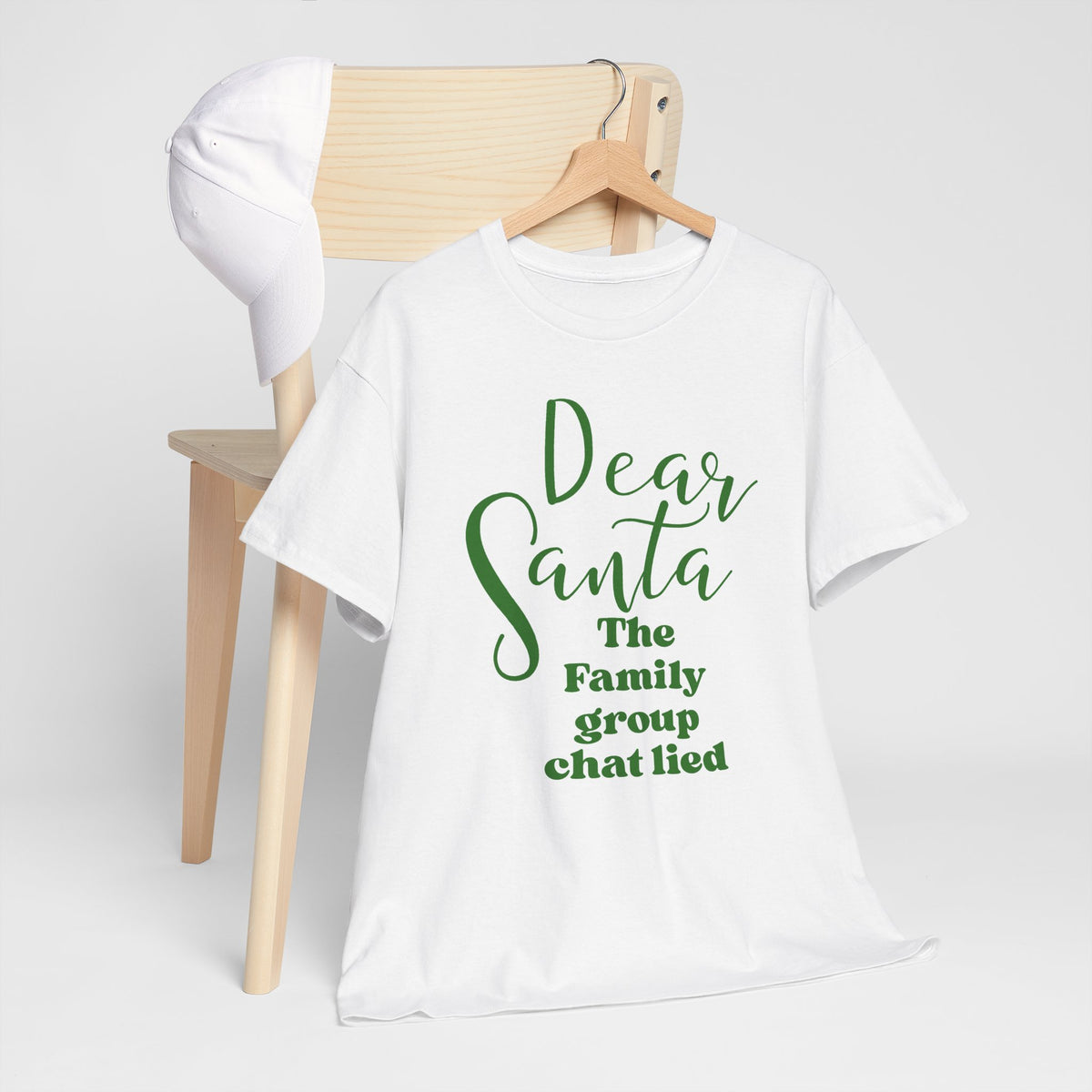 Dear Santa The Family Group Chat Lied Christmas Tee
