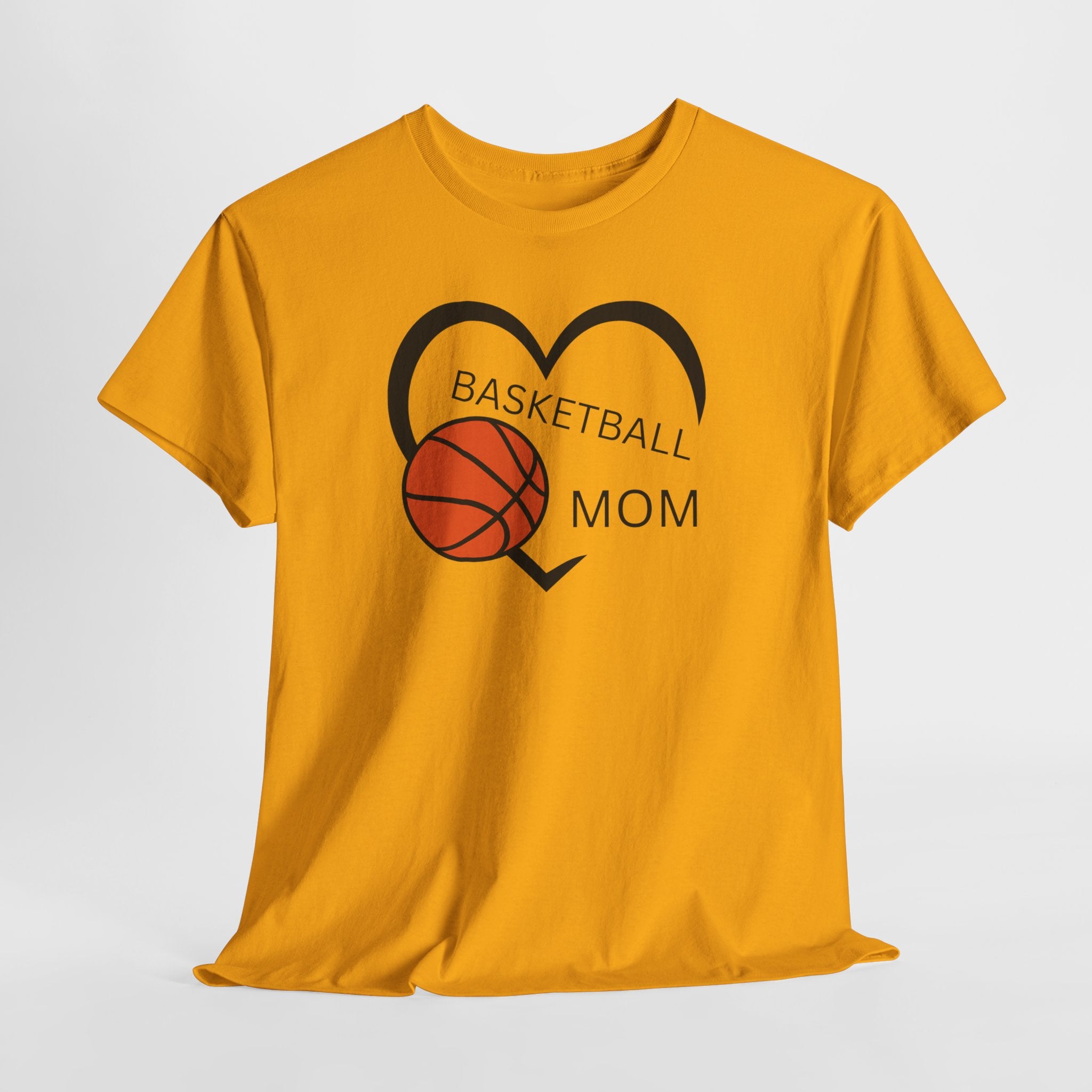 Basketball Mom T-Shirt – Heart & Basketball Design
