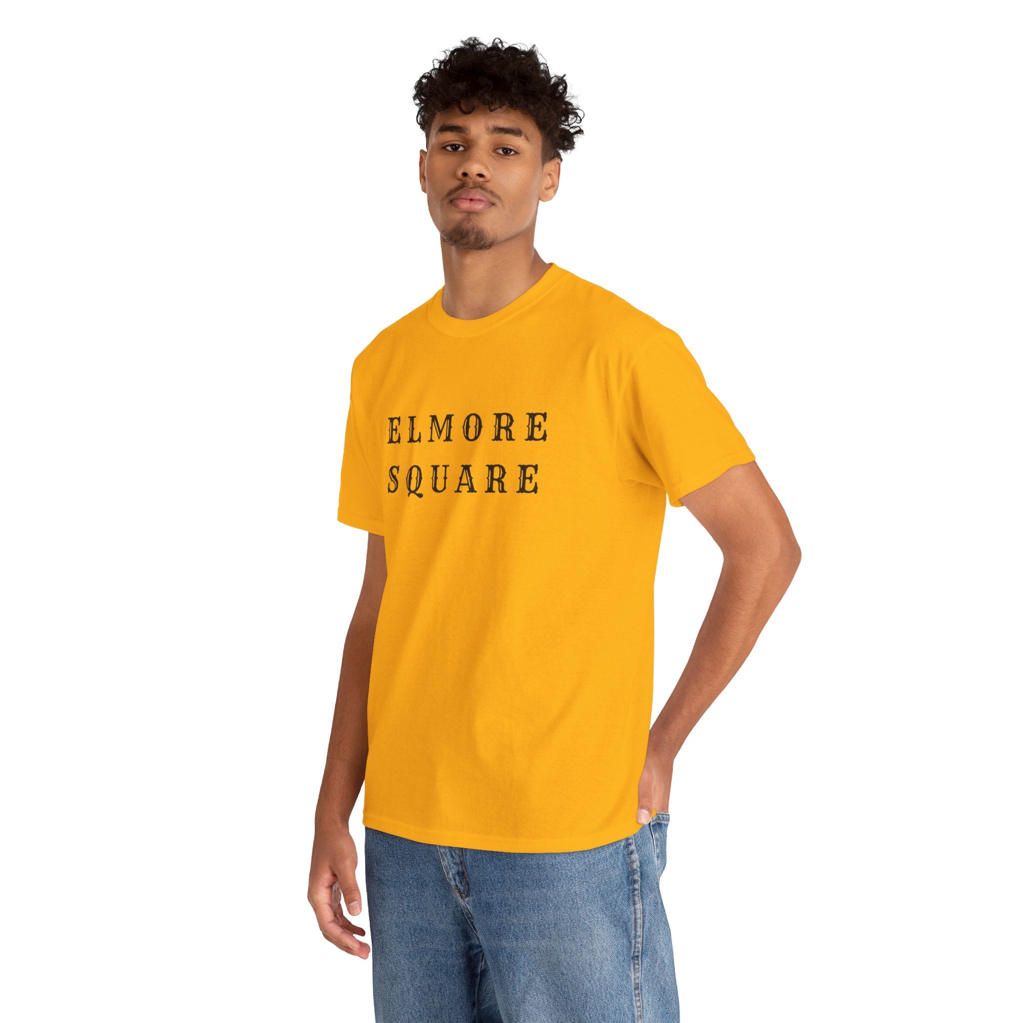 Elmore Square Vintage Text T-Shirt
