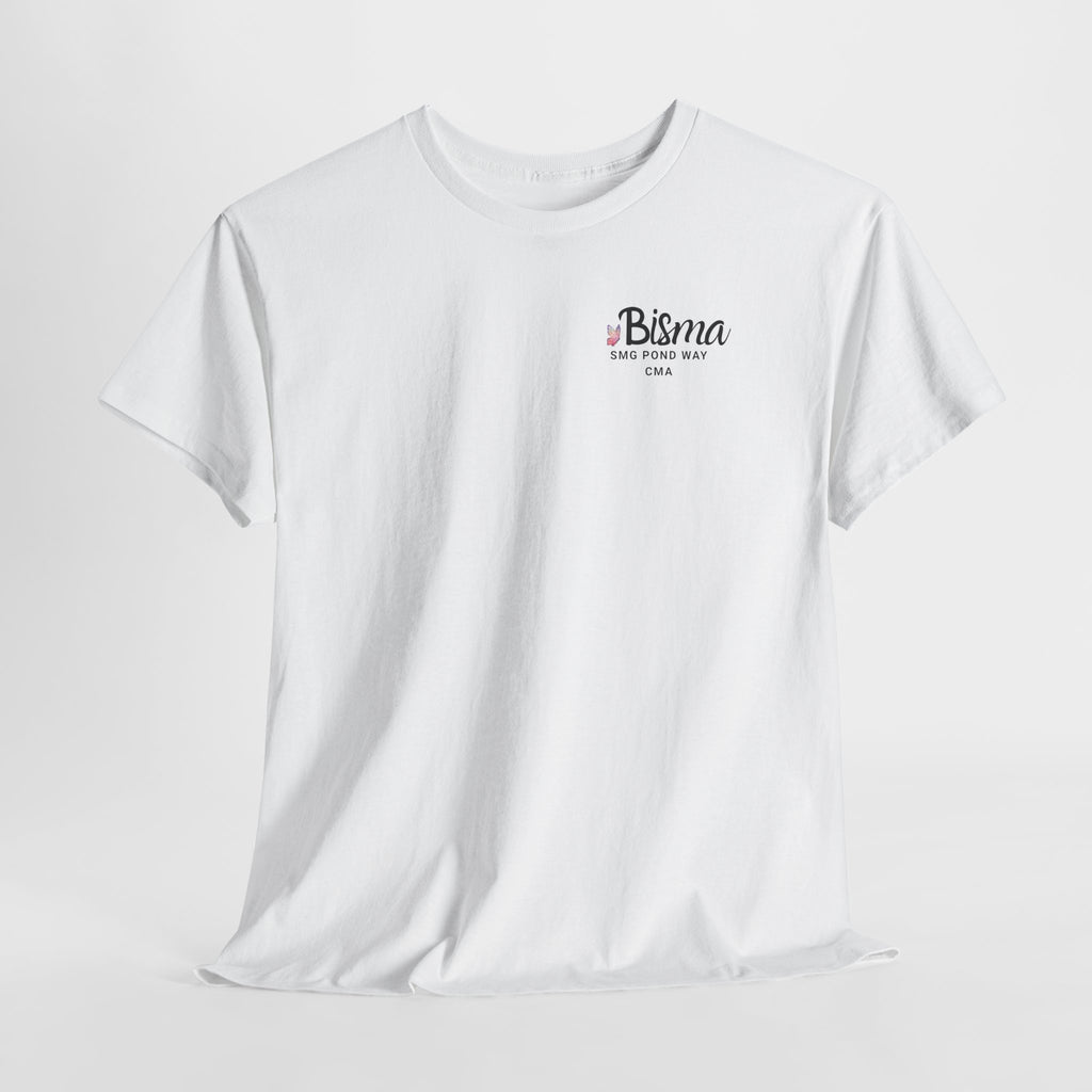 Bisma Work T-shirt Black Script with Butterfly