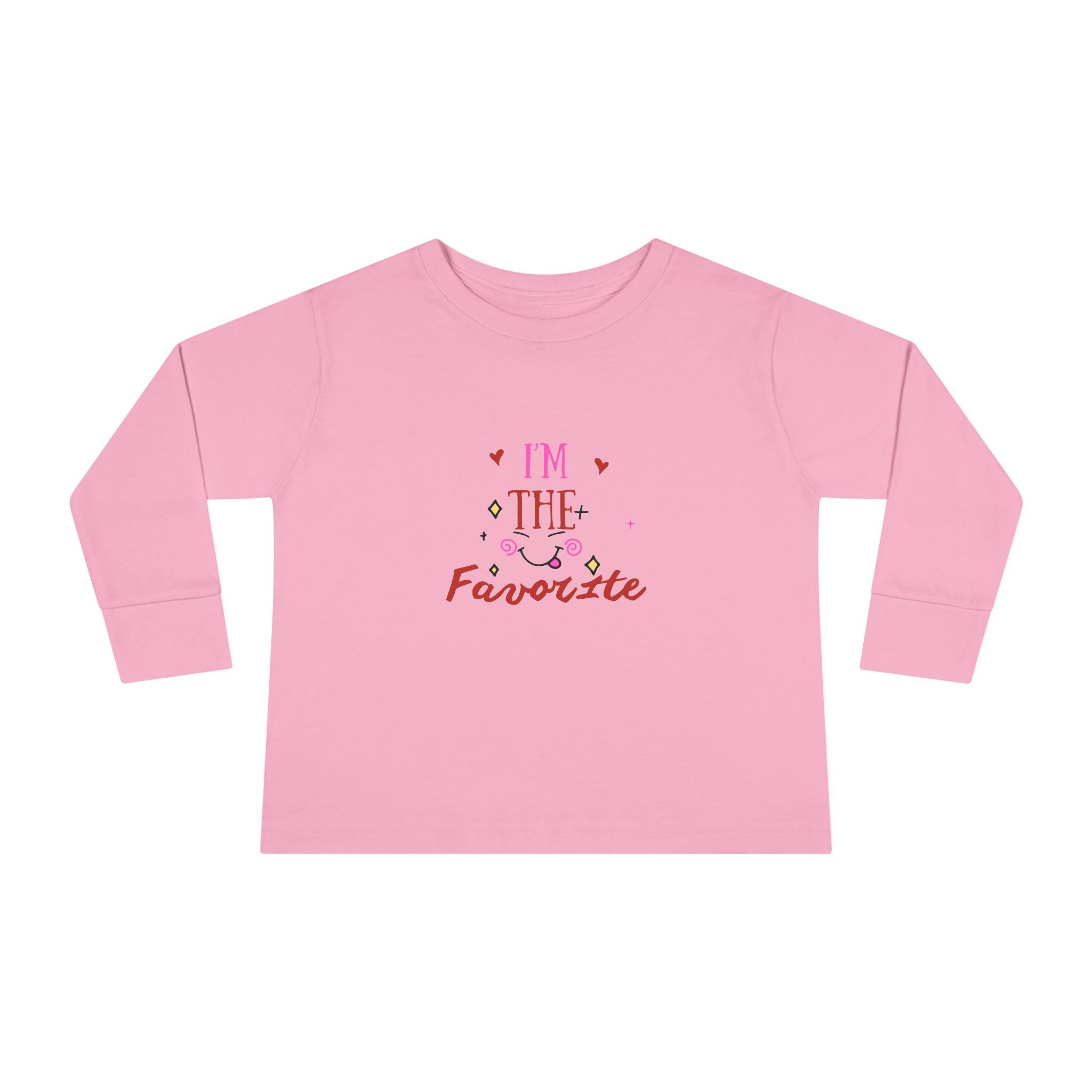 Toddler Long Sleeve Tee — "I'm the Favorite" Cute Kid’s Long-Sleeve Shirt