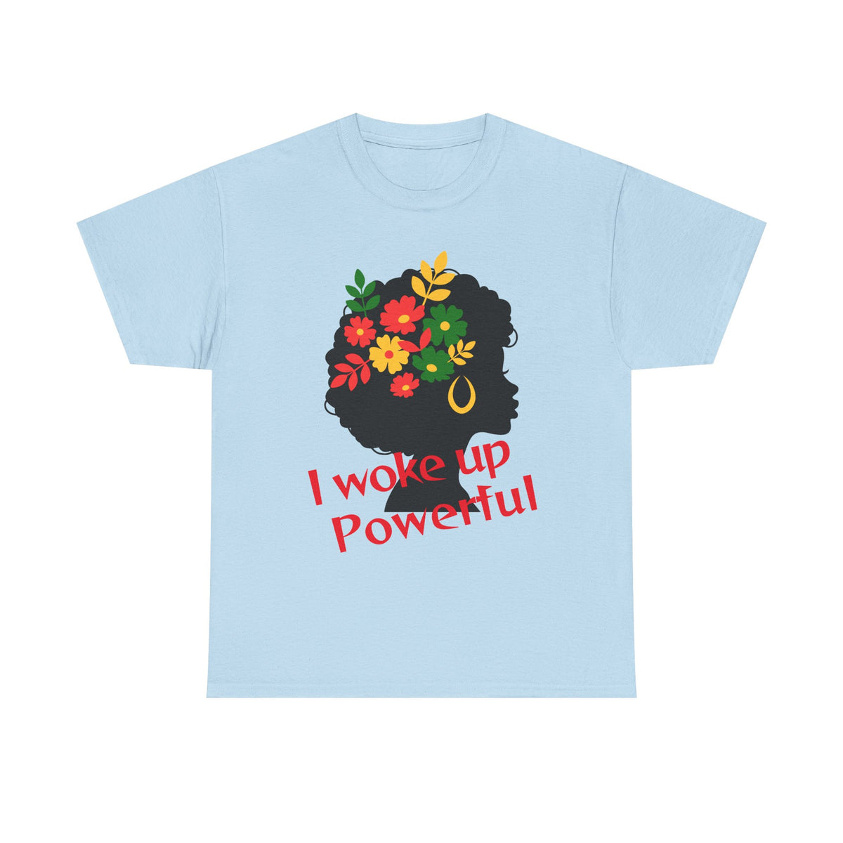 I Woke Up Peaceful" Minimal Line Art T-Shirt