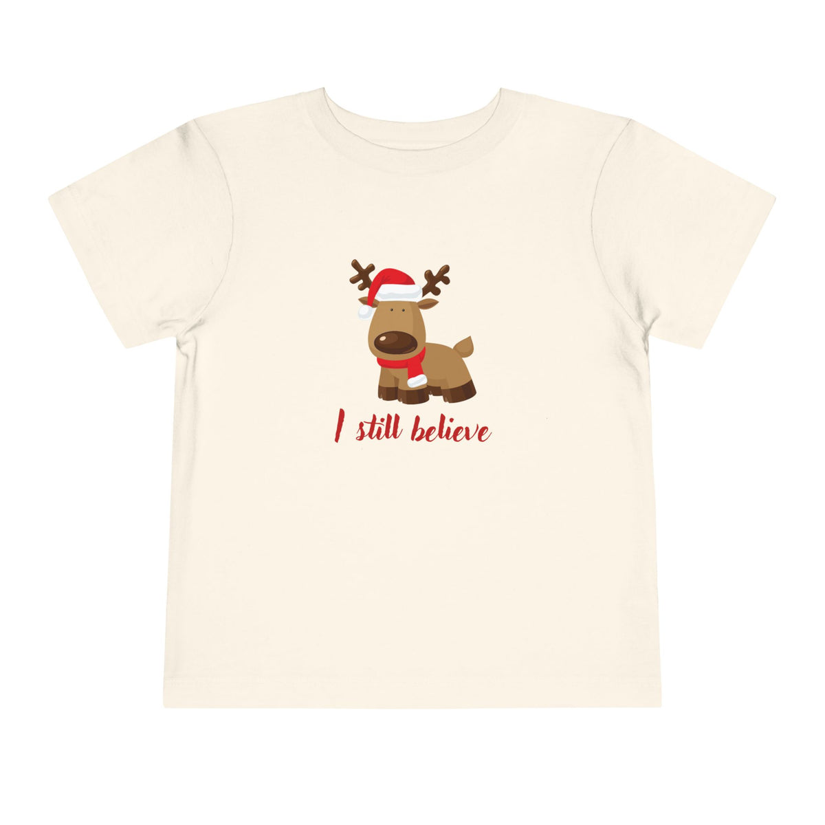 Toddler “I Still Believe” Reindeer Christmas Tee