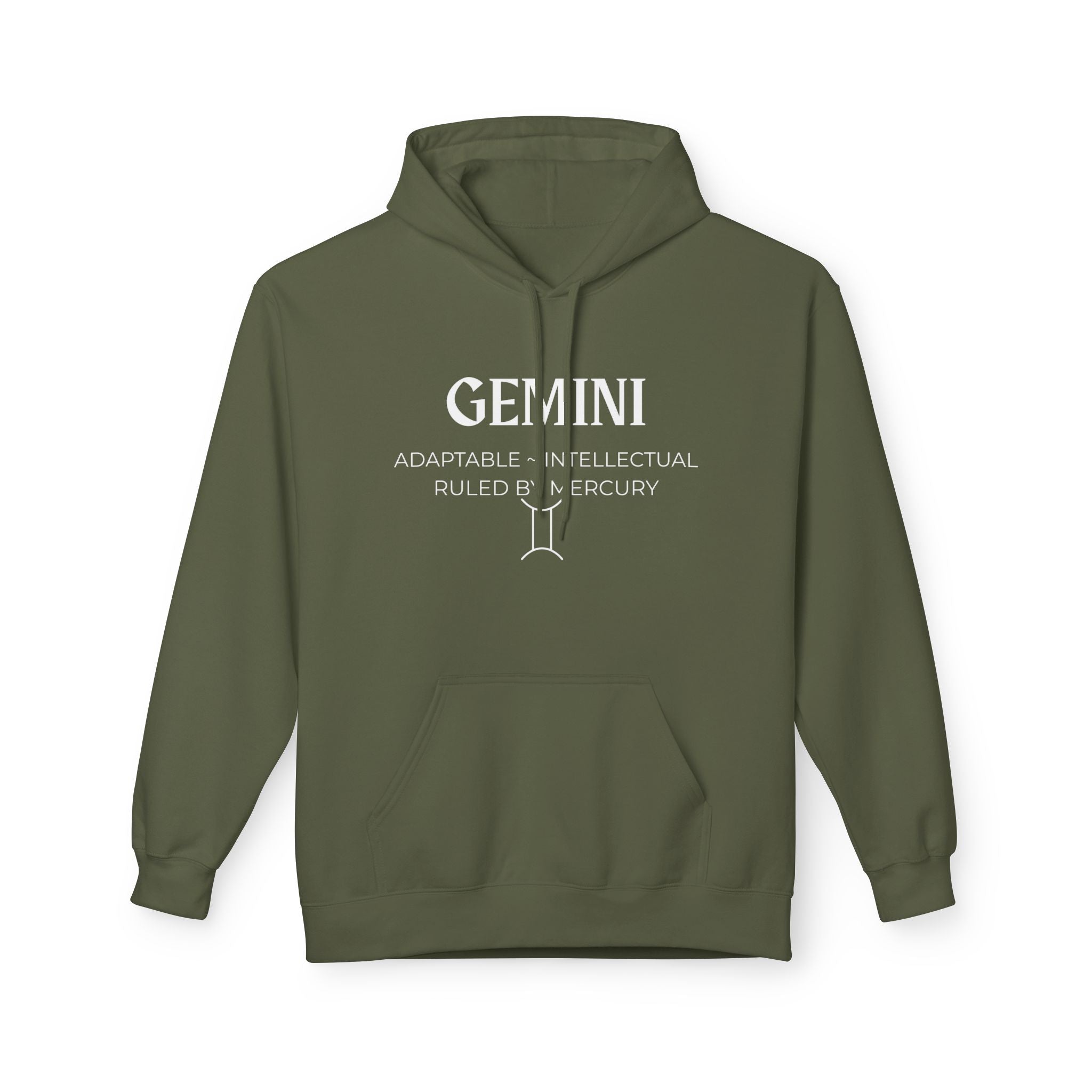 Astrological Gemini Fleece Hoodie
