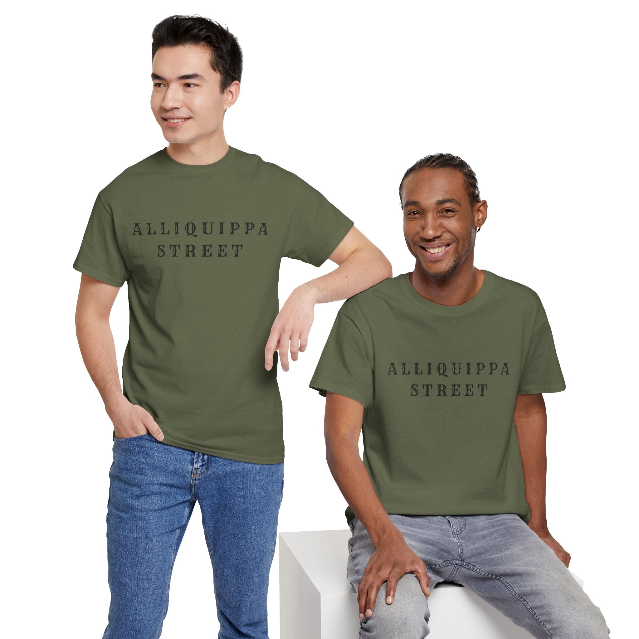 Alliquippa Street Tee - Minimalist Street Name Graphic T-Shirt