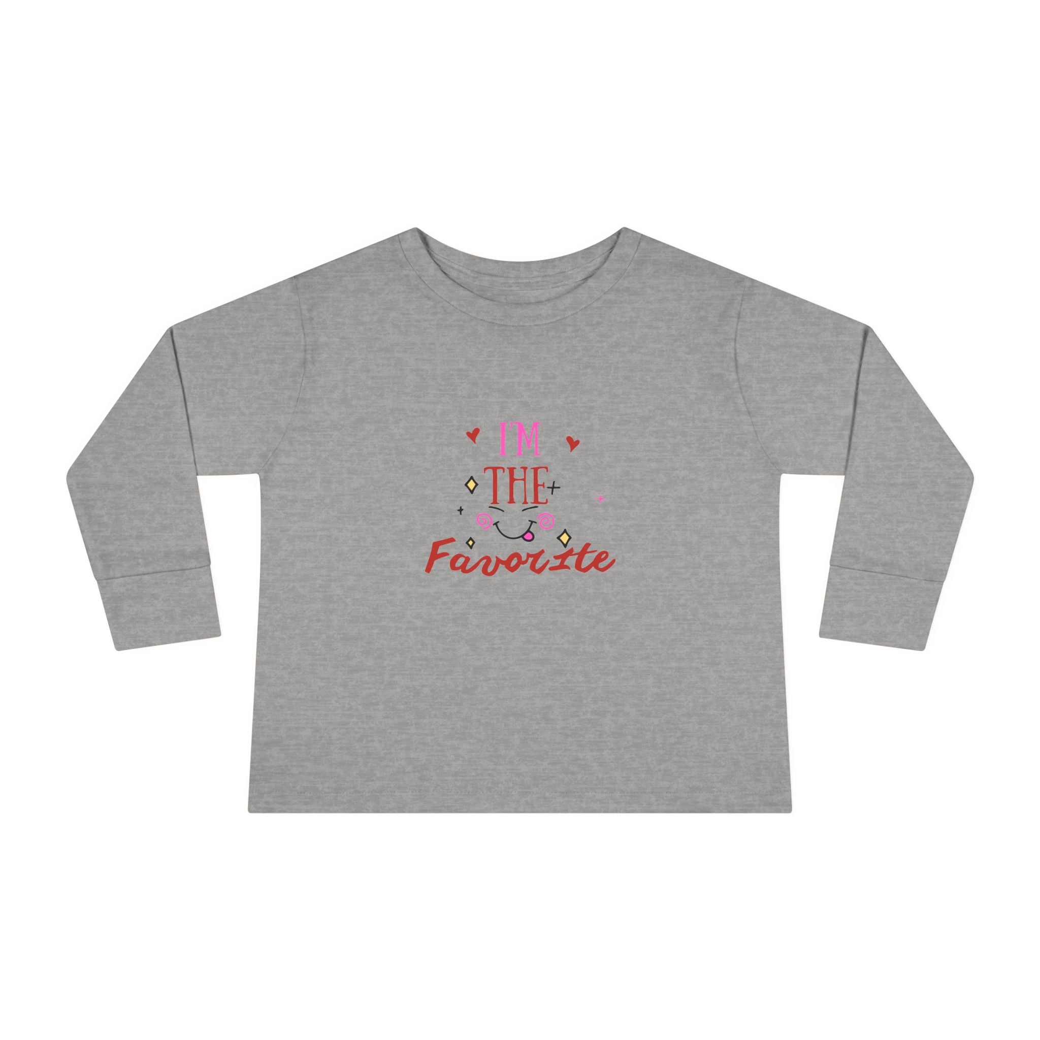 Toddler Long Sleeve Tee — "I'm the Favorite" Cute Kid’s Long-Sleeve Shirt