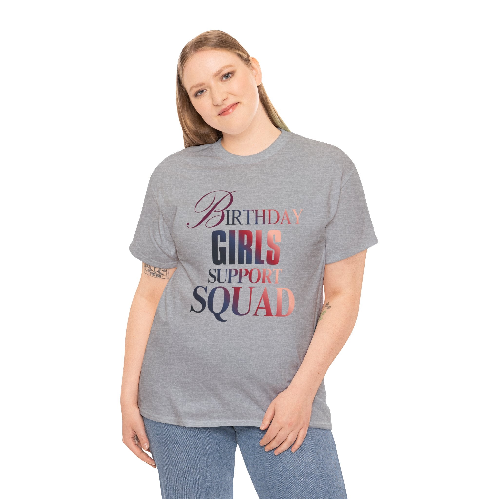 Birthday Girls Support Squad Tee — Bachelorette Party & Birthday Squad Shirt