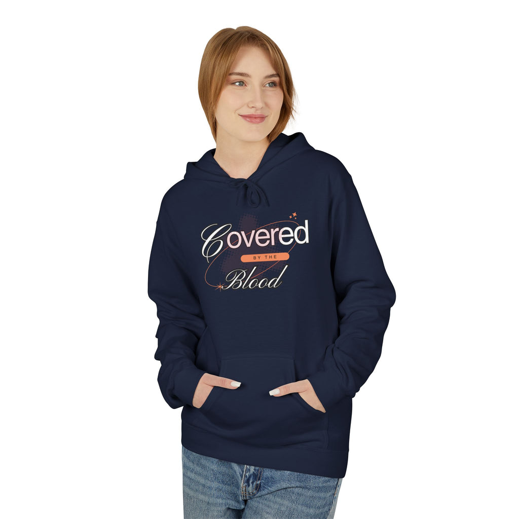 Covered by the Blood Hoodie — Christian Faith Graphic Hoodie