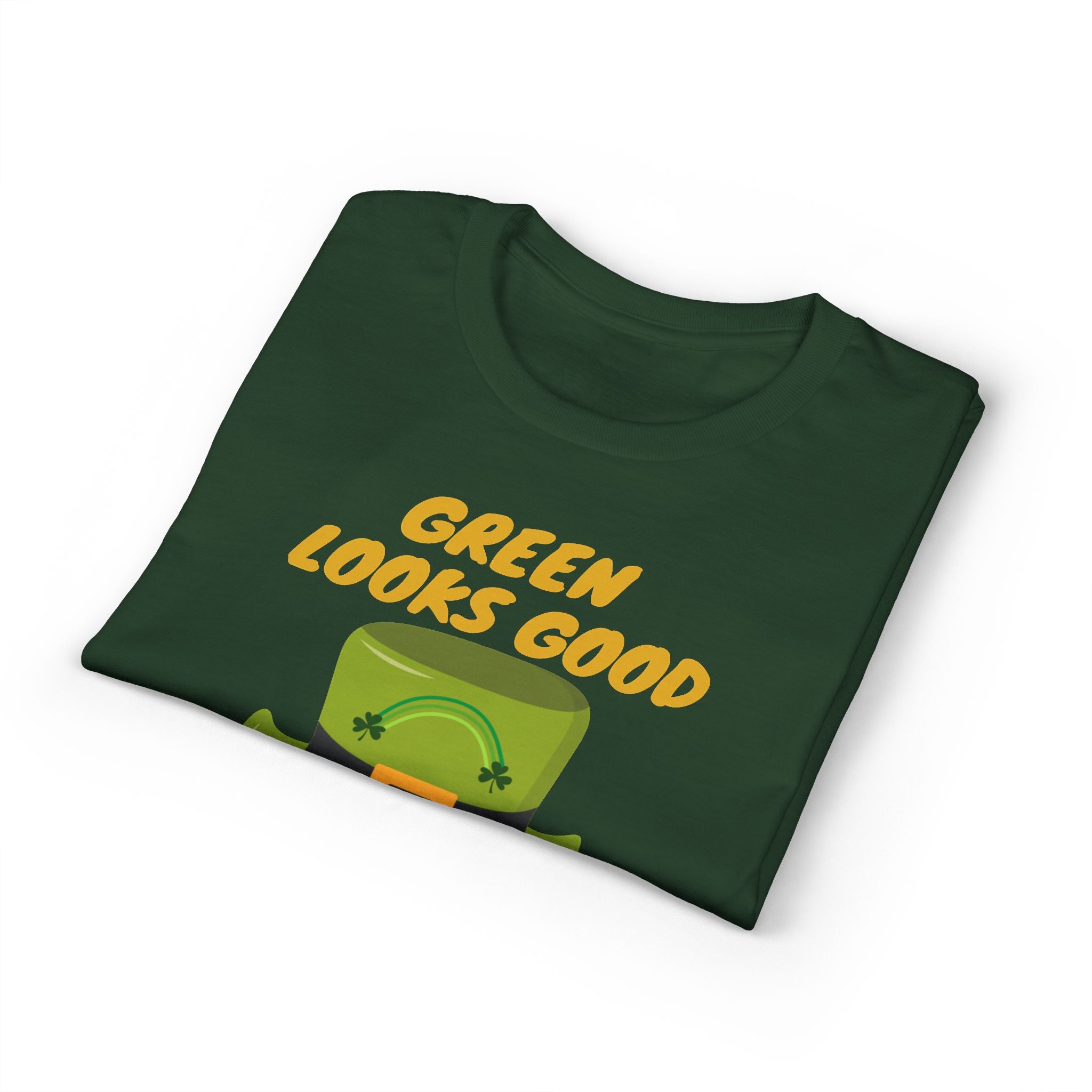 St. Patrick’s Heart Shamrock T-Shirt - “Green Looks Good On Me”
