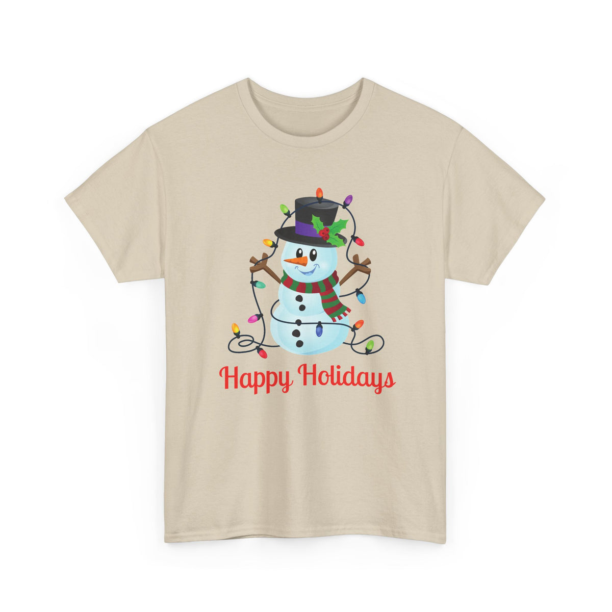 Happy Holidays Snowman Christmas T-Shirt