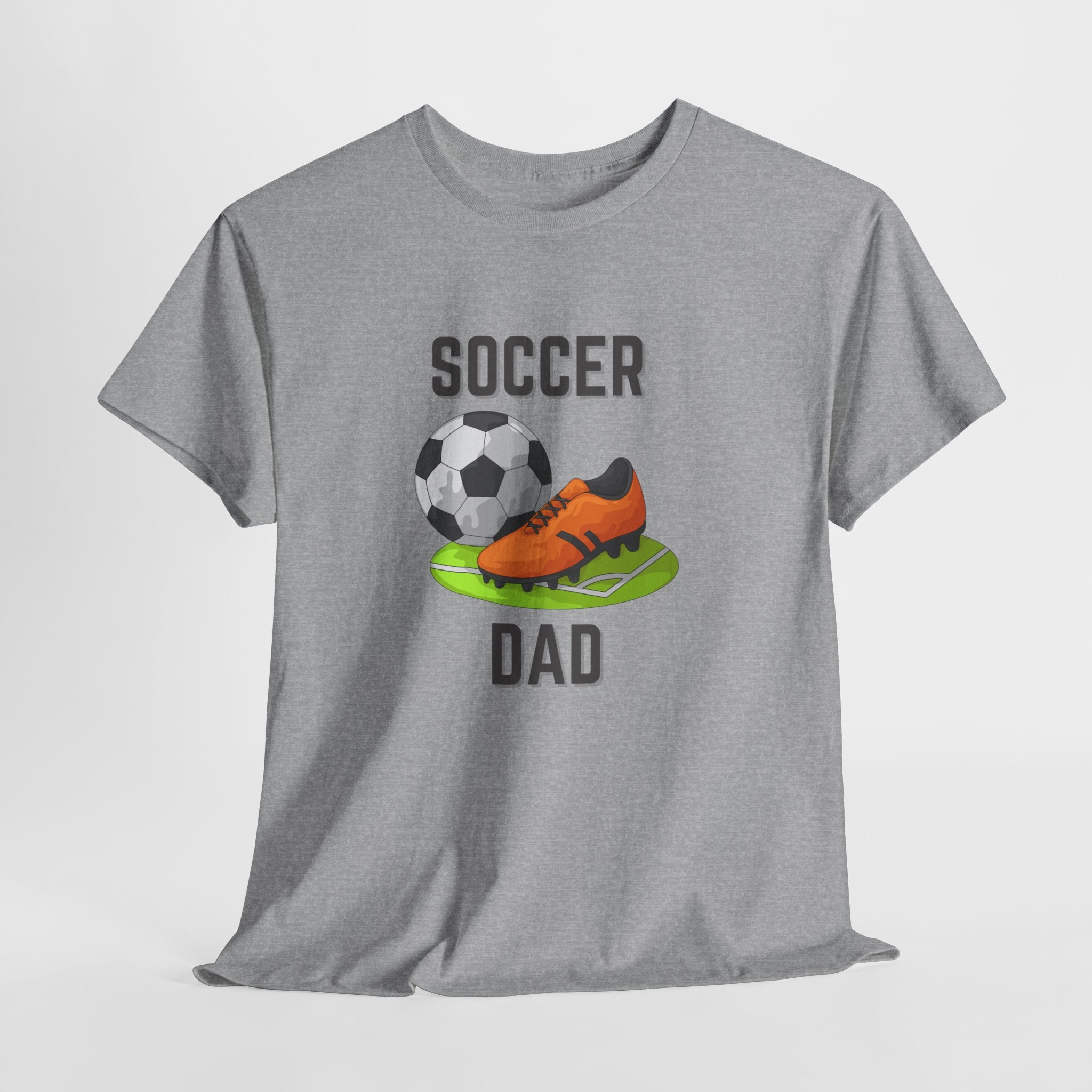 Soccer Dad T-Shirt – Graphic Soccer Ball & Cleat Tee, Father’s Day Gift