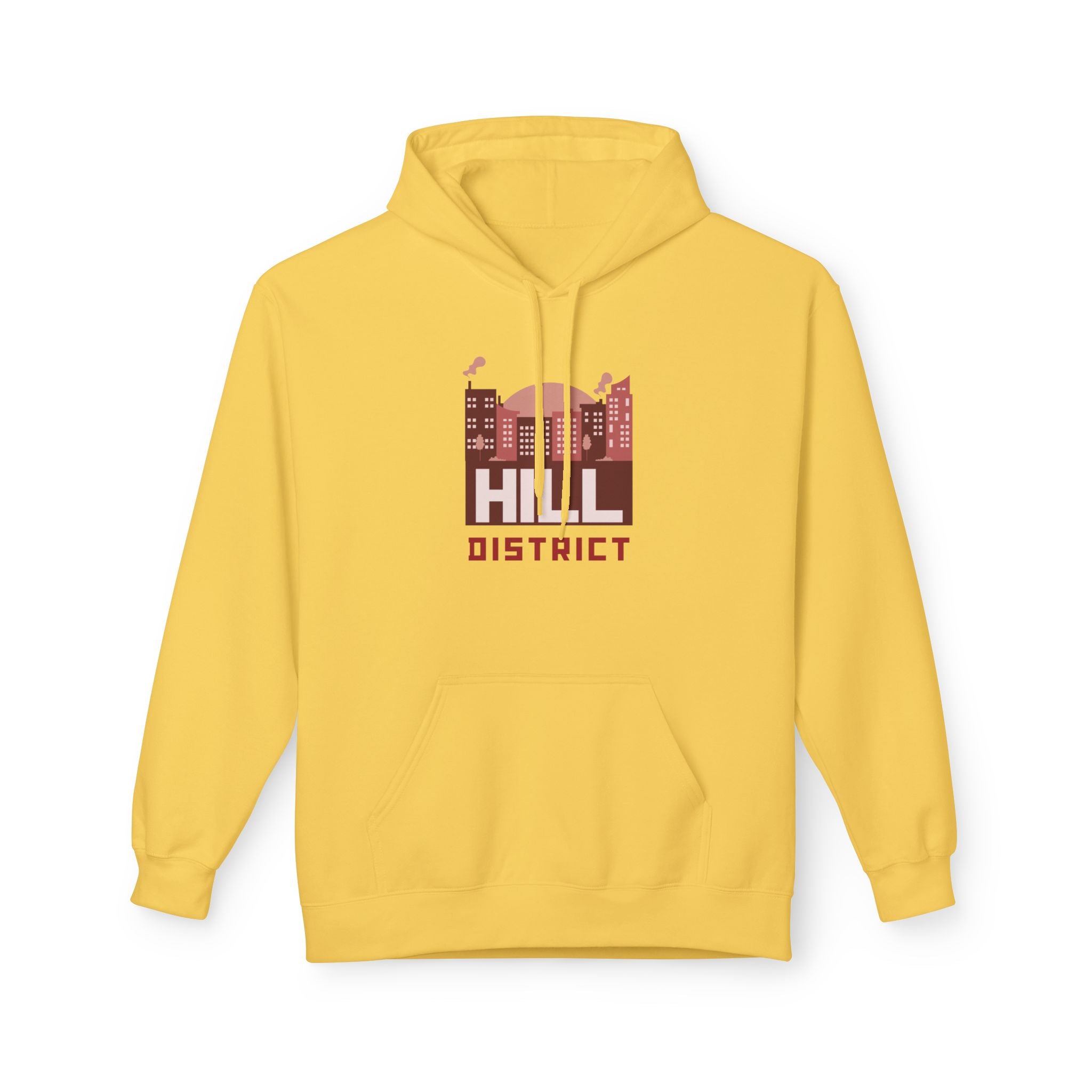 Hill District Hoodie — Vintage Cityscape Graphic Pullover