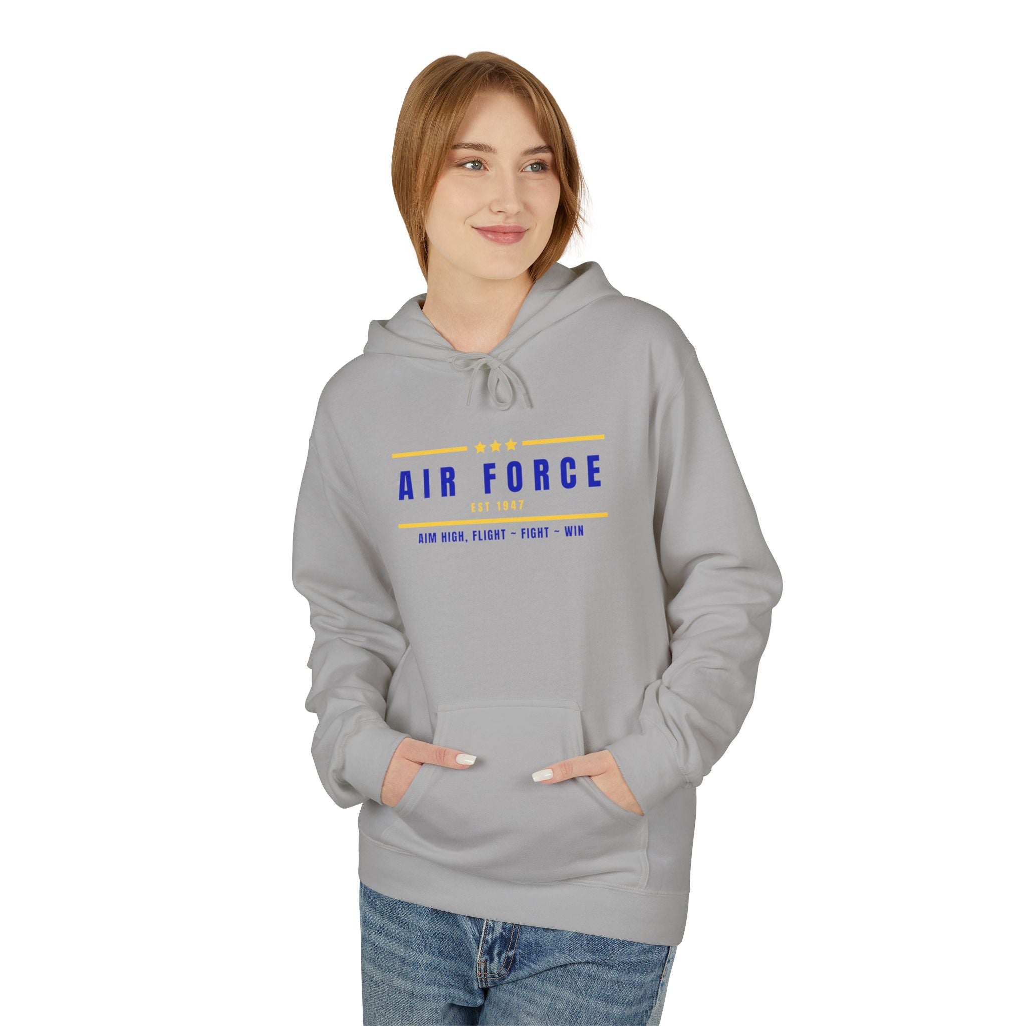 Airforce Unisex Midweight Soft style Fleece Hoodie
