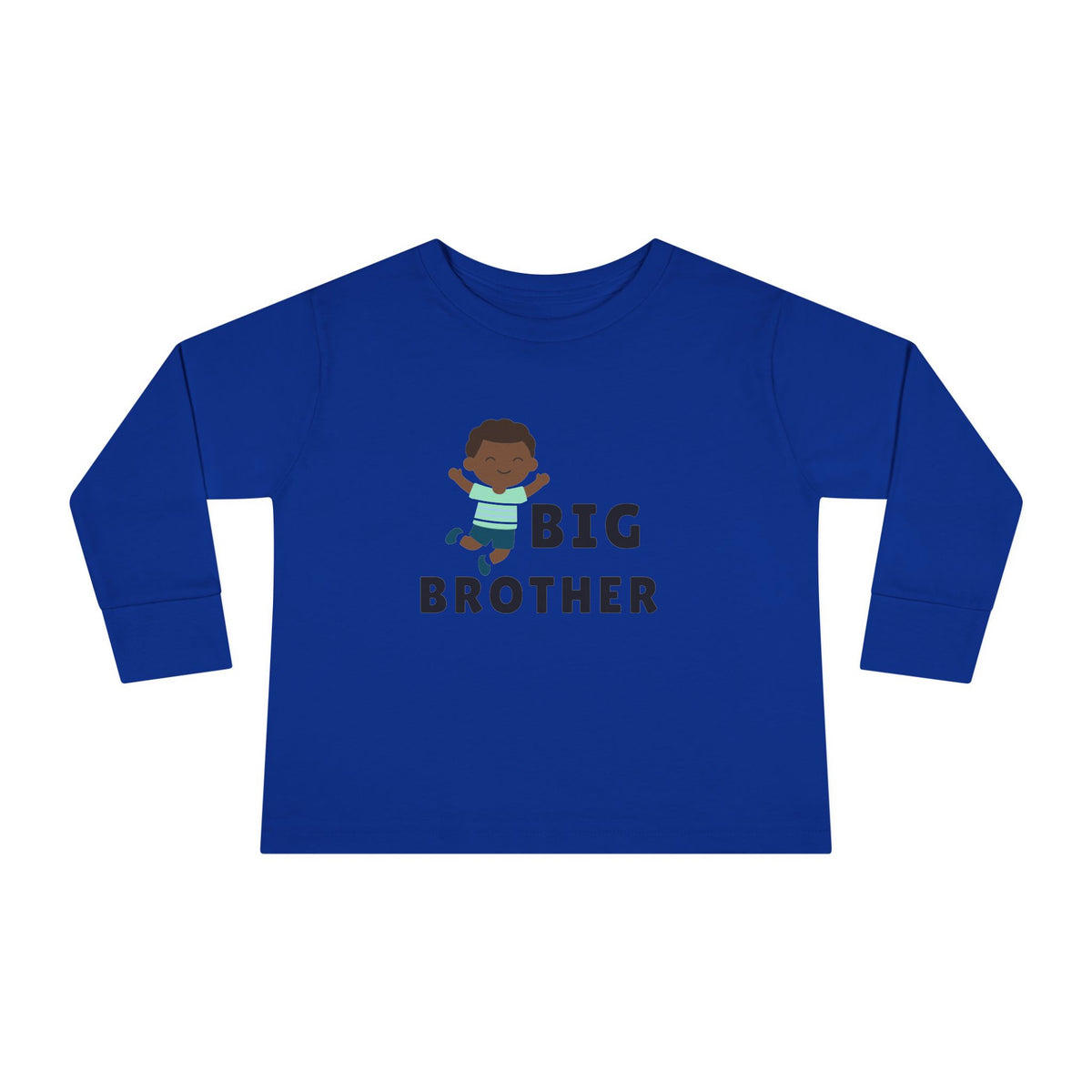 Big Brother Toddler Long Sleeve Tee - Cute Sibling Announcement Shirt