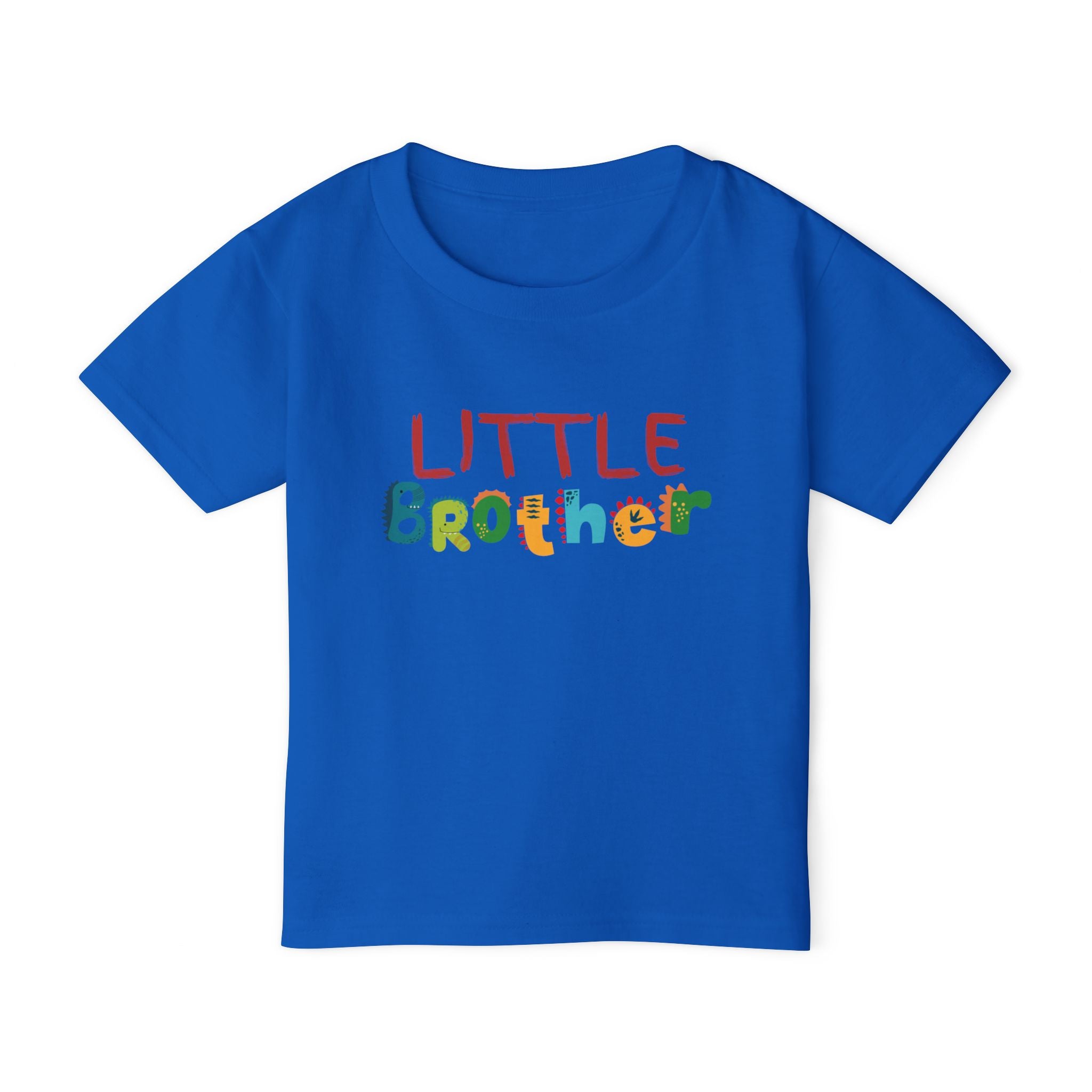 Little Brother Toddler T-Shirt - Colorful Playful Sibling Shirt