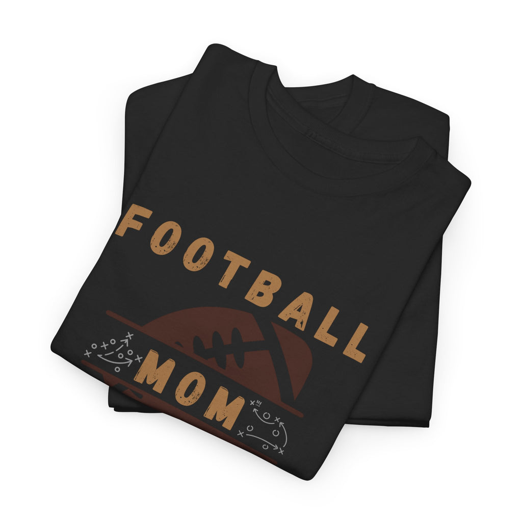 Football Mom T-Shirt — Retro Brown Football Design