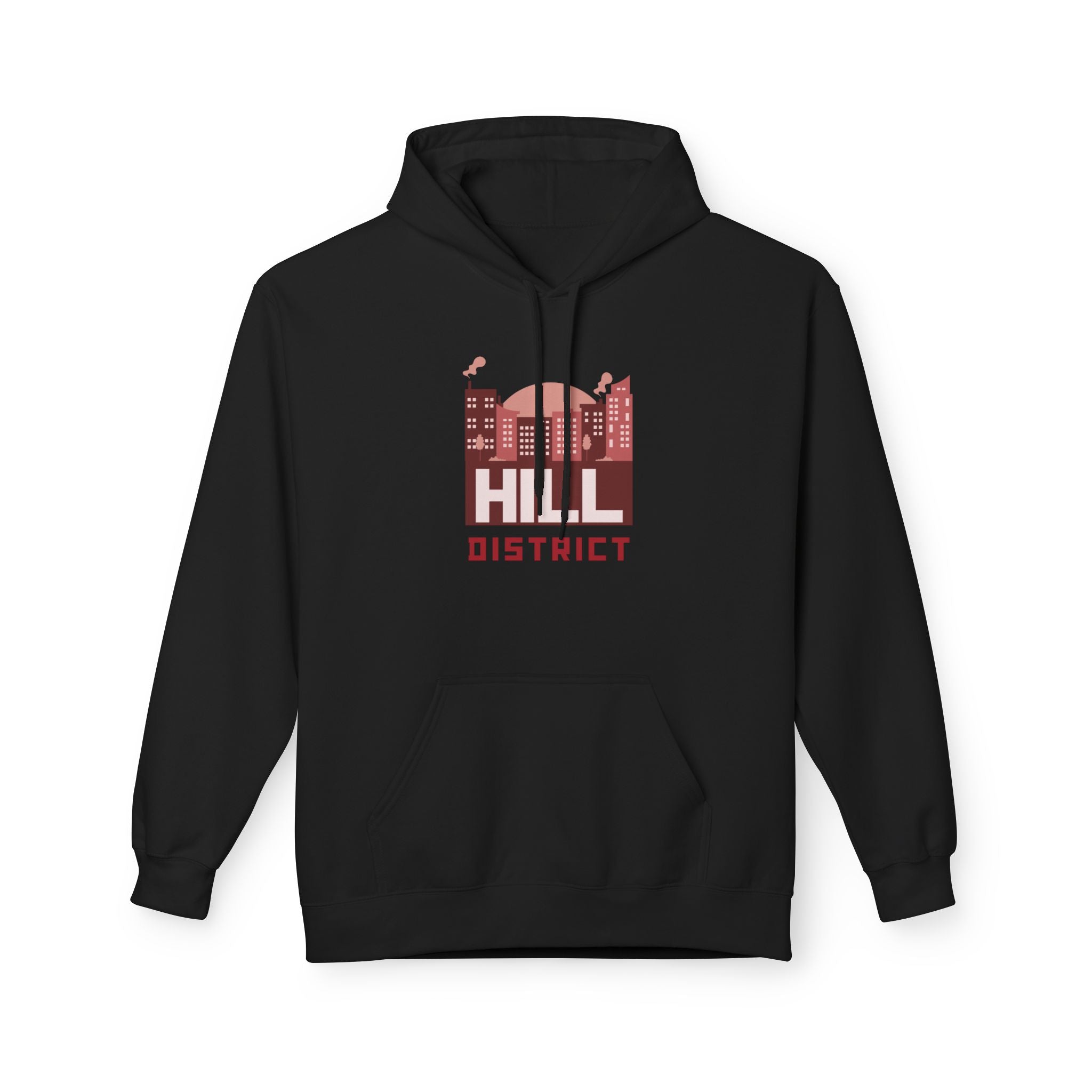 Hill District Hoodie — Vintage Cityscape Graphic Pullover