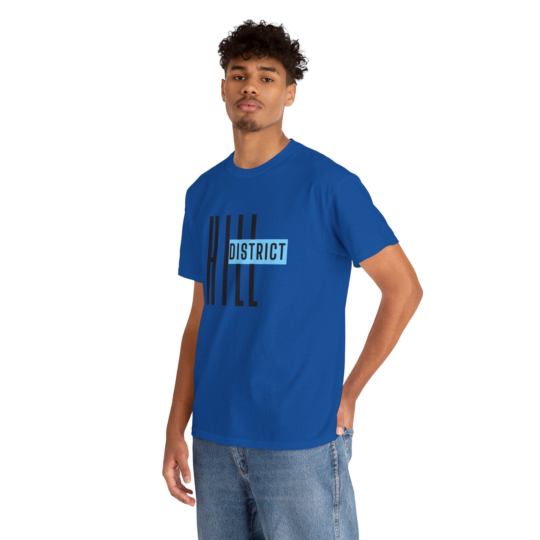 Hill District Retro Logo T‑Shirt — Urban Neighborhood Pride Tee