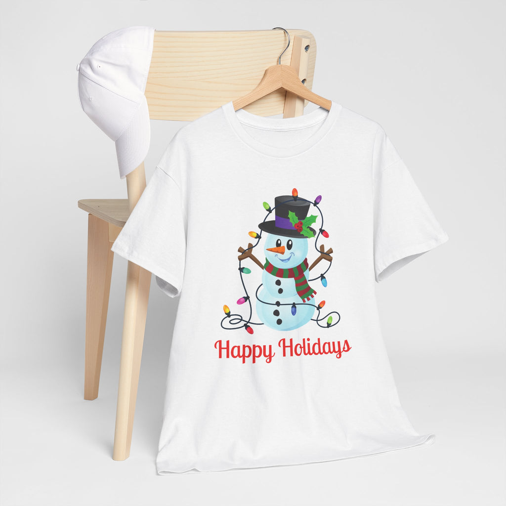 Happy Holidays Snowman Christmas T-Shirt