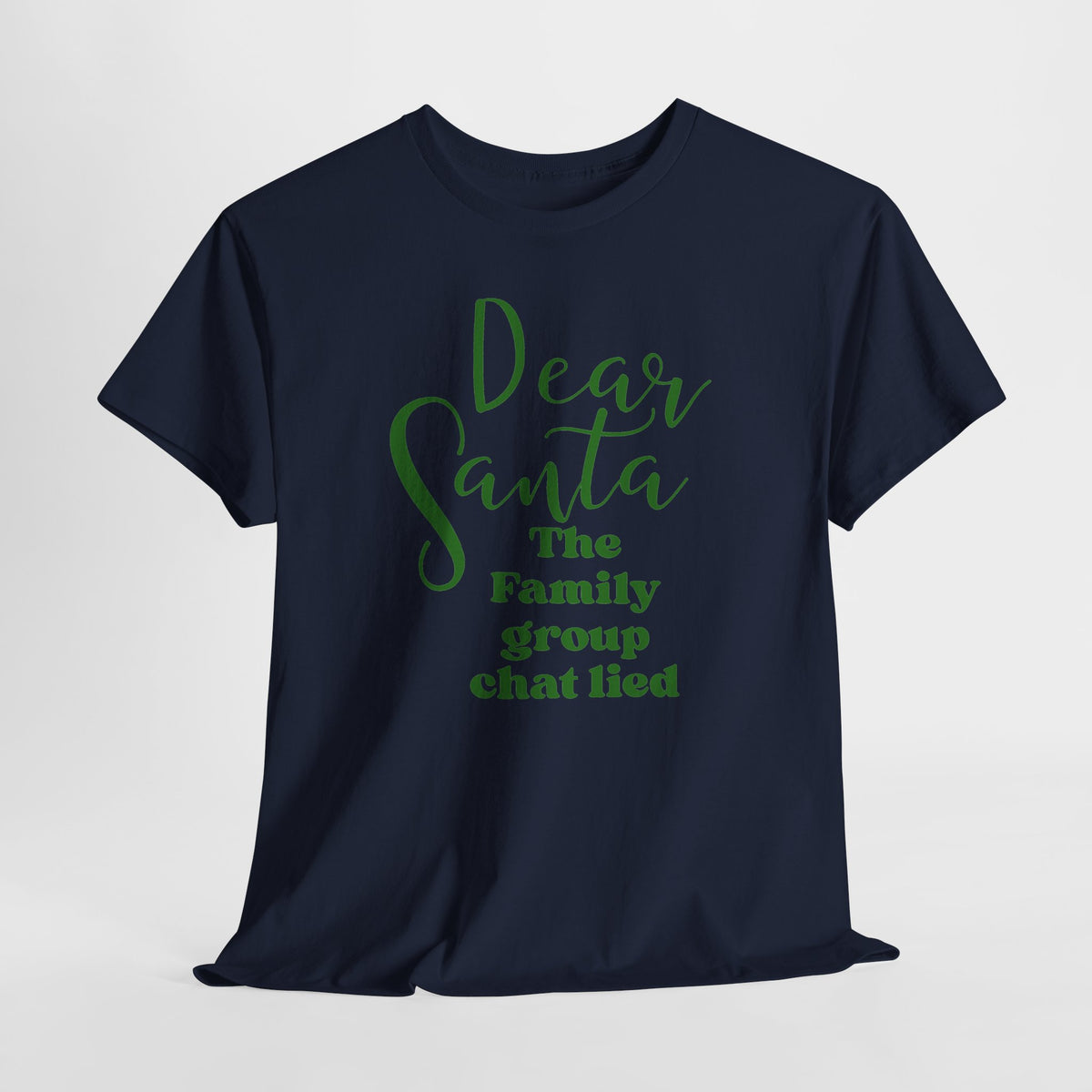 Dear Santa The Family Group Chat Lied Christmas Tee