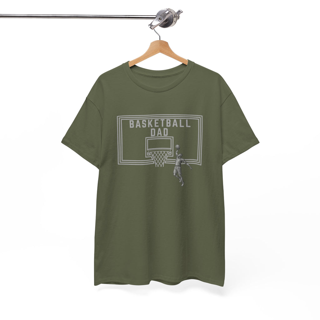 Basketball Dad T-Shirt — Basketball Hoop Graphic Tee for Proud Fathers