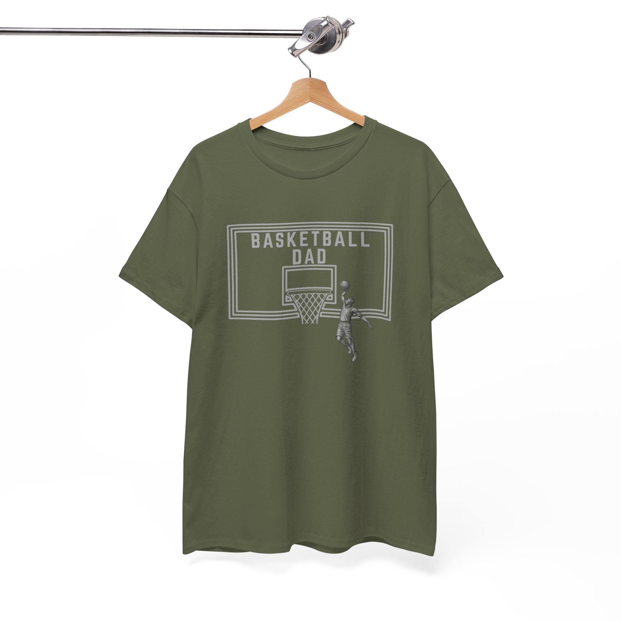 Basketball Dad T-Shirt — Basketball Hoop Graphic Tee for Proud Fathers