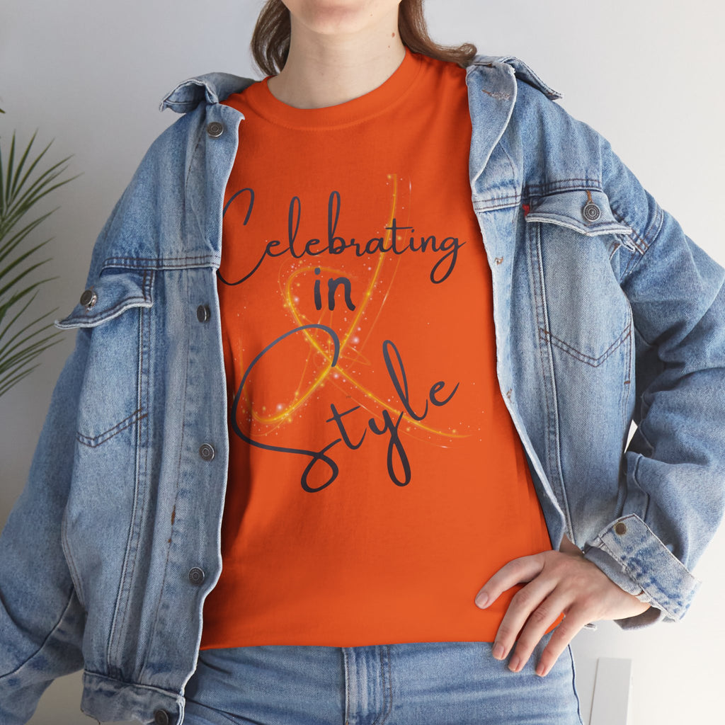 "Celebrating" T-Shirt — Celebratory Graphic Tee