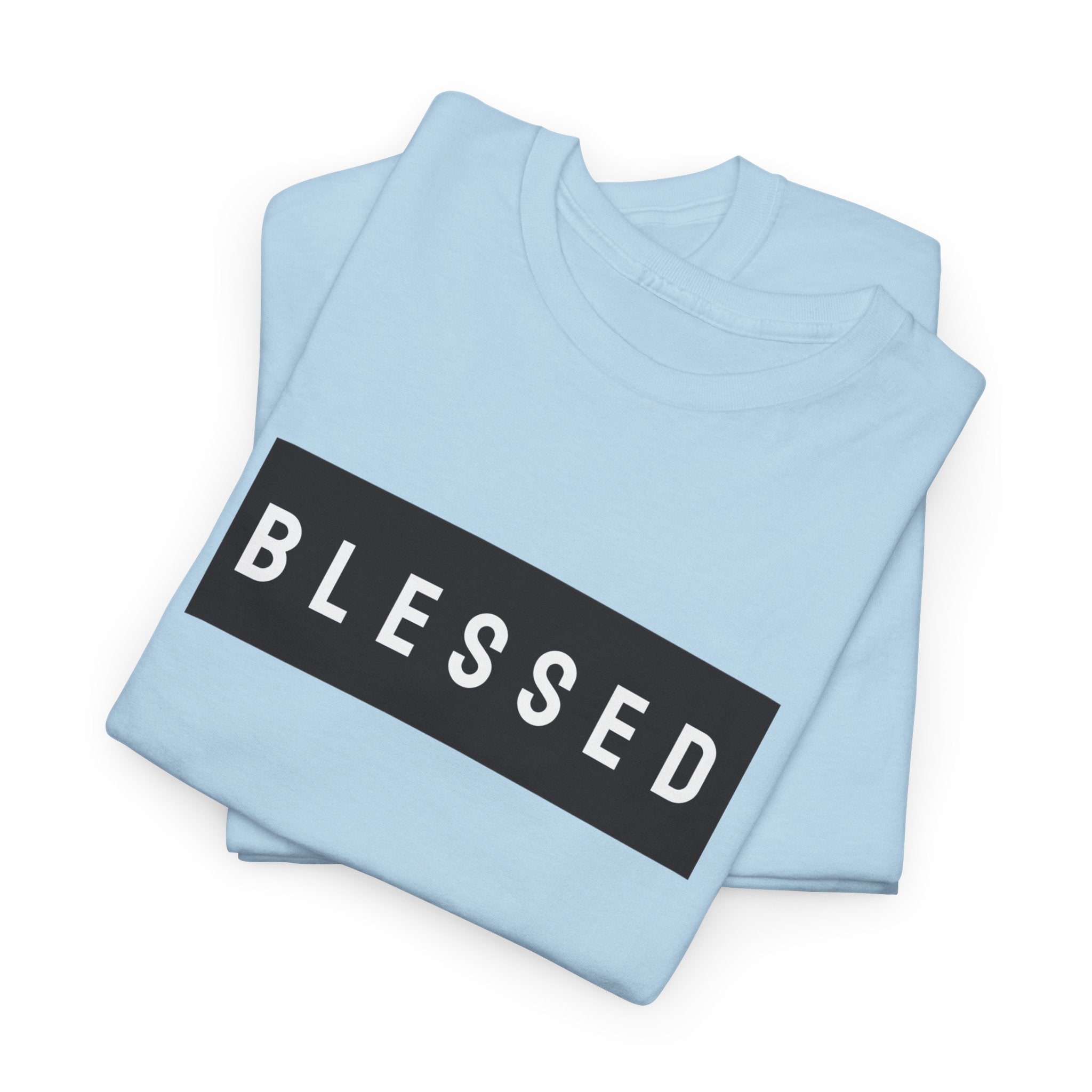Blessed Box Logo T‑Shirt — Minimal Faith Graphic Tee