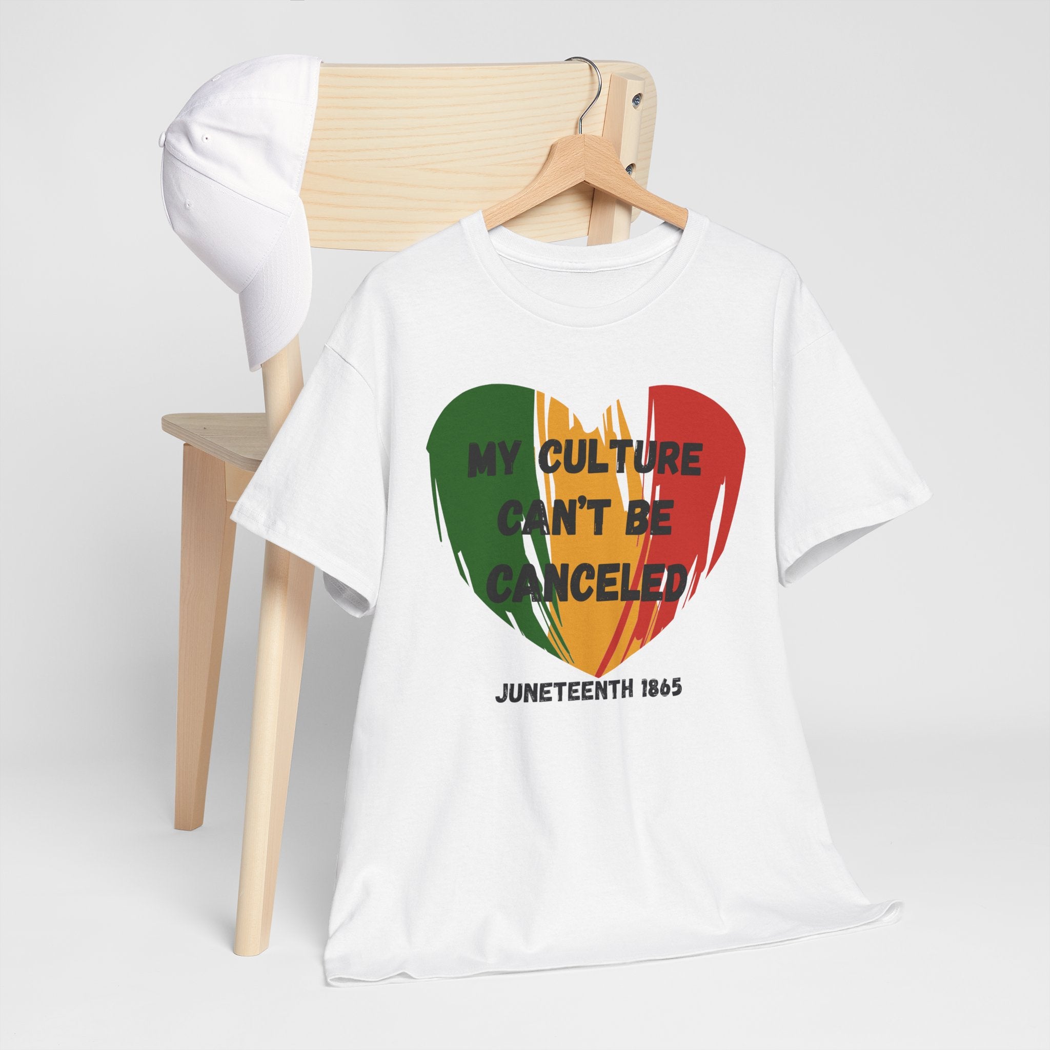 T-Shirt — "My Culture Can't Be Canceled" Juneteenth Heart Tee