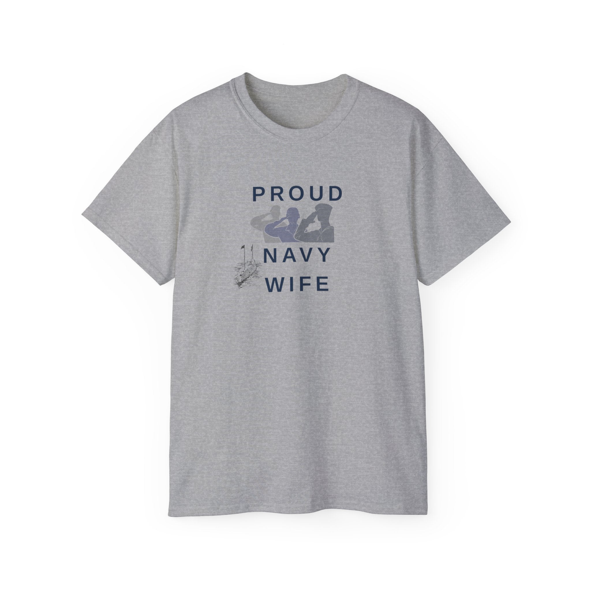 Proud Navy Wife T‑Shirt — Military Spouse Support Tee
