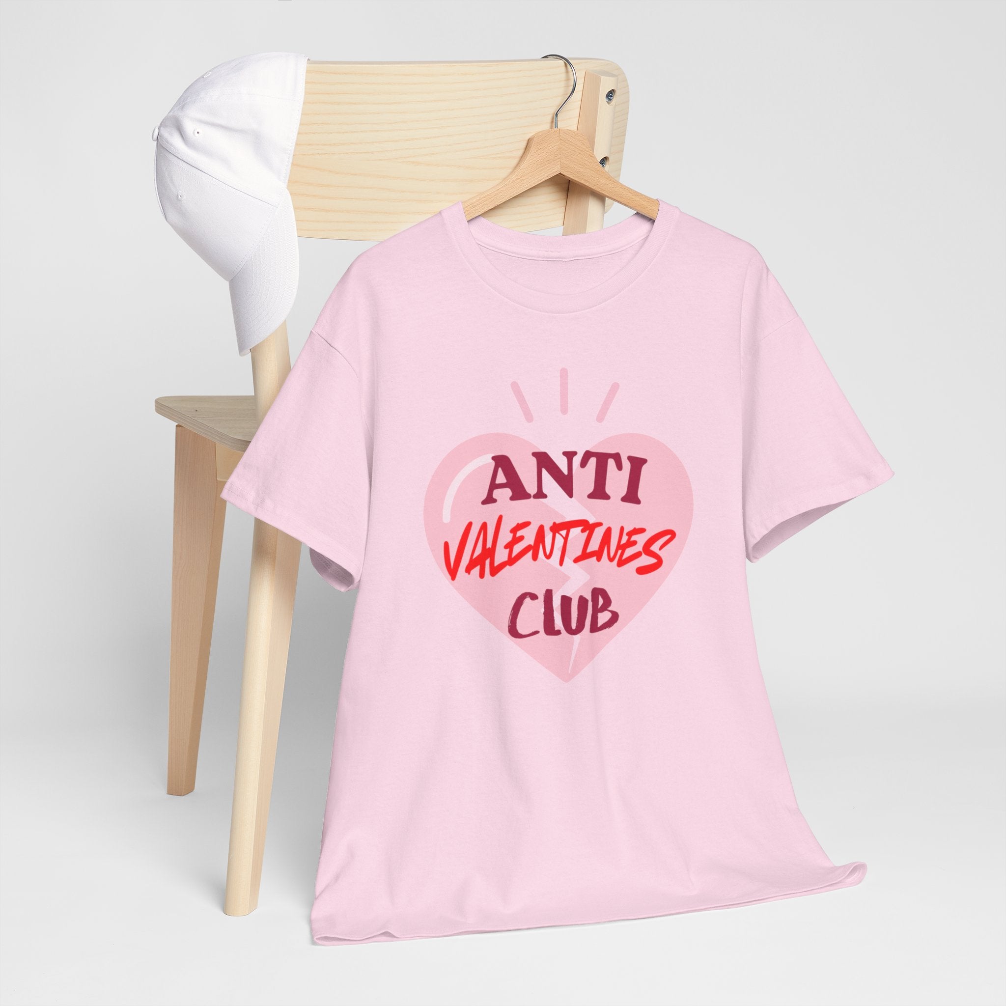 T-Shirt — Anti Valentines Day Club Heart Graphic Tee