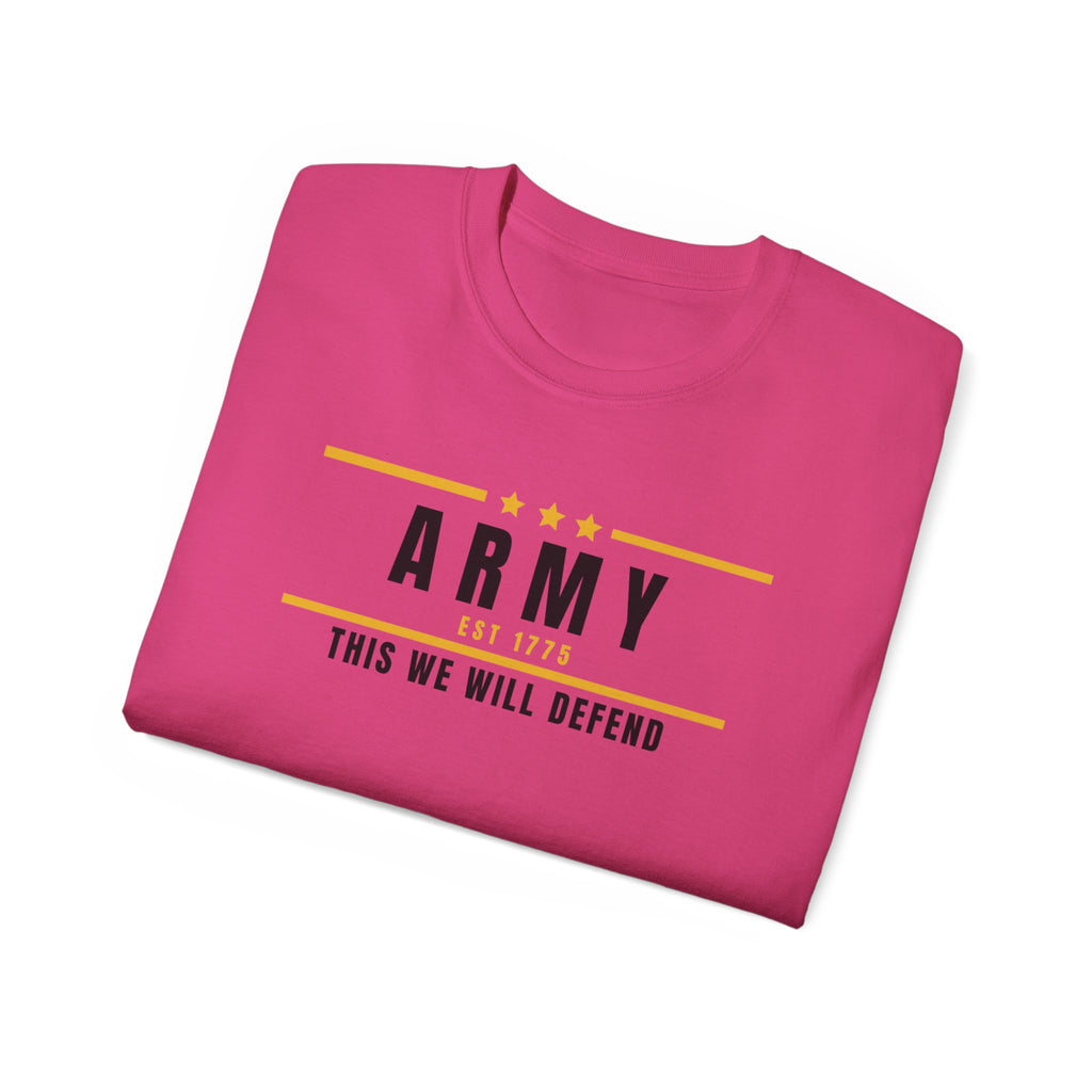 Army This We Will Defend Tee — Patriotic Military Cotton T-Shirt