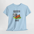 Soccer Dad T-Shirt – Graphic Soccer Ball & Cleat Tee, Father’s Day Gift
