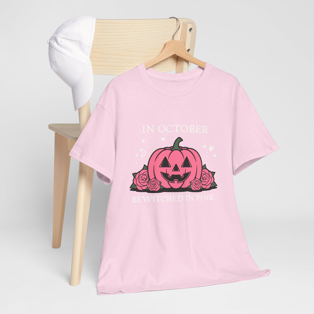 In October Bewitched in Pink Pumpkin Tee