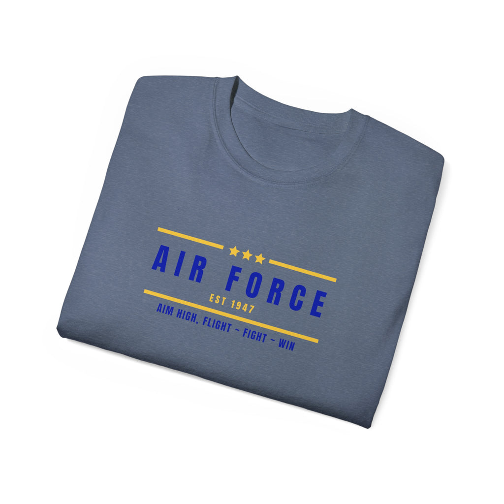 Air Force Vintage Stripe Tee — "Air Force" Graphic T-Shirt