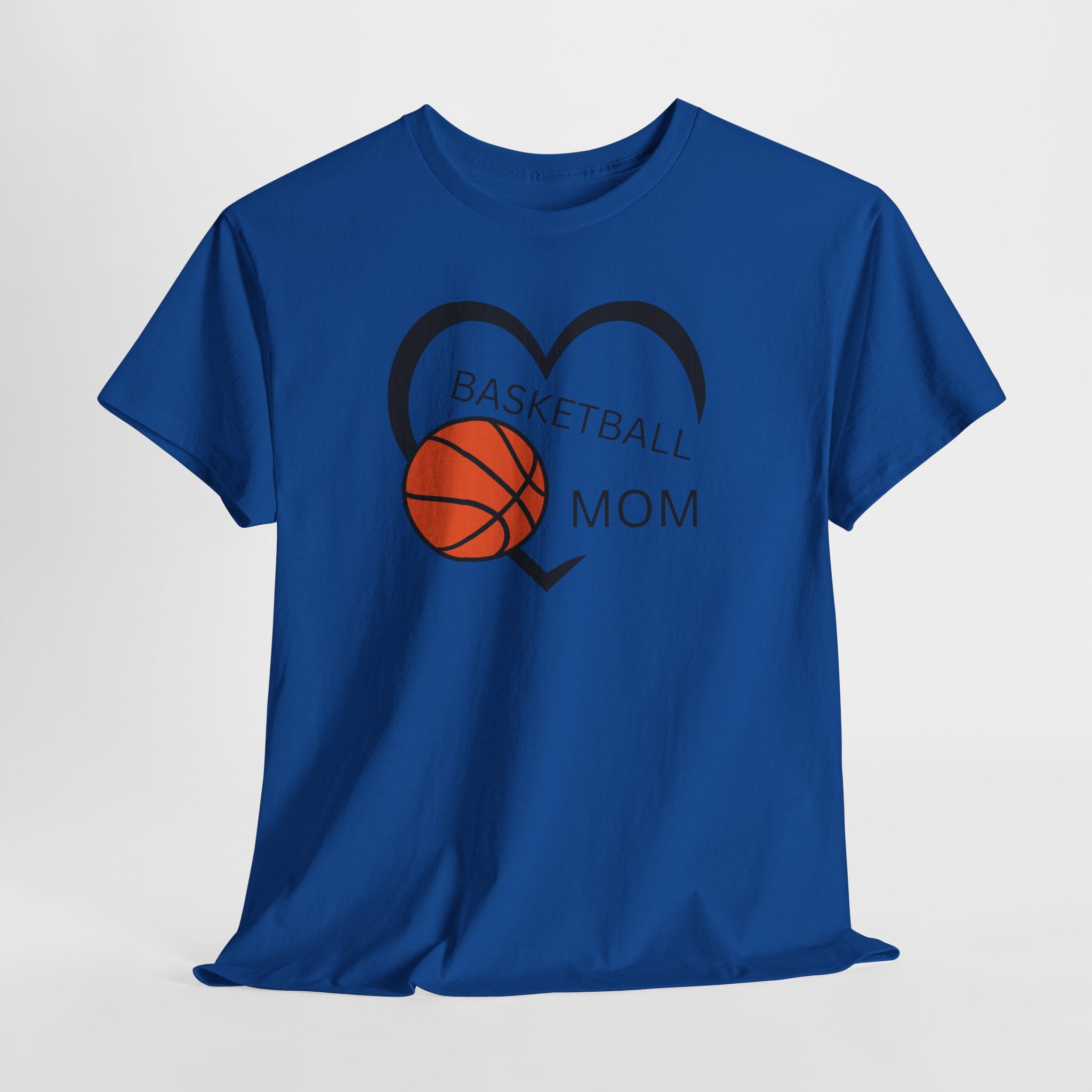 Basketball Mom T-Shirt – Heart & Basketball Design