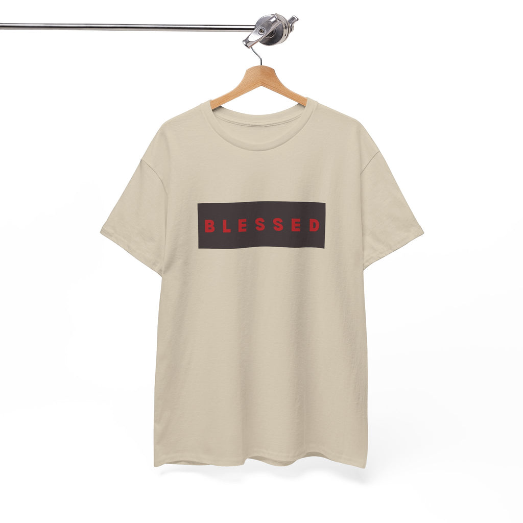 Blessed Box Logo T-Shirt — Minimal Christian Faith Tee