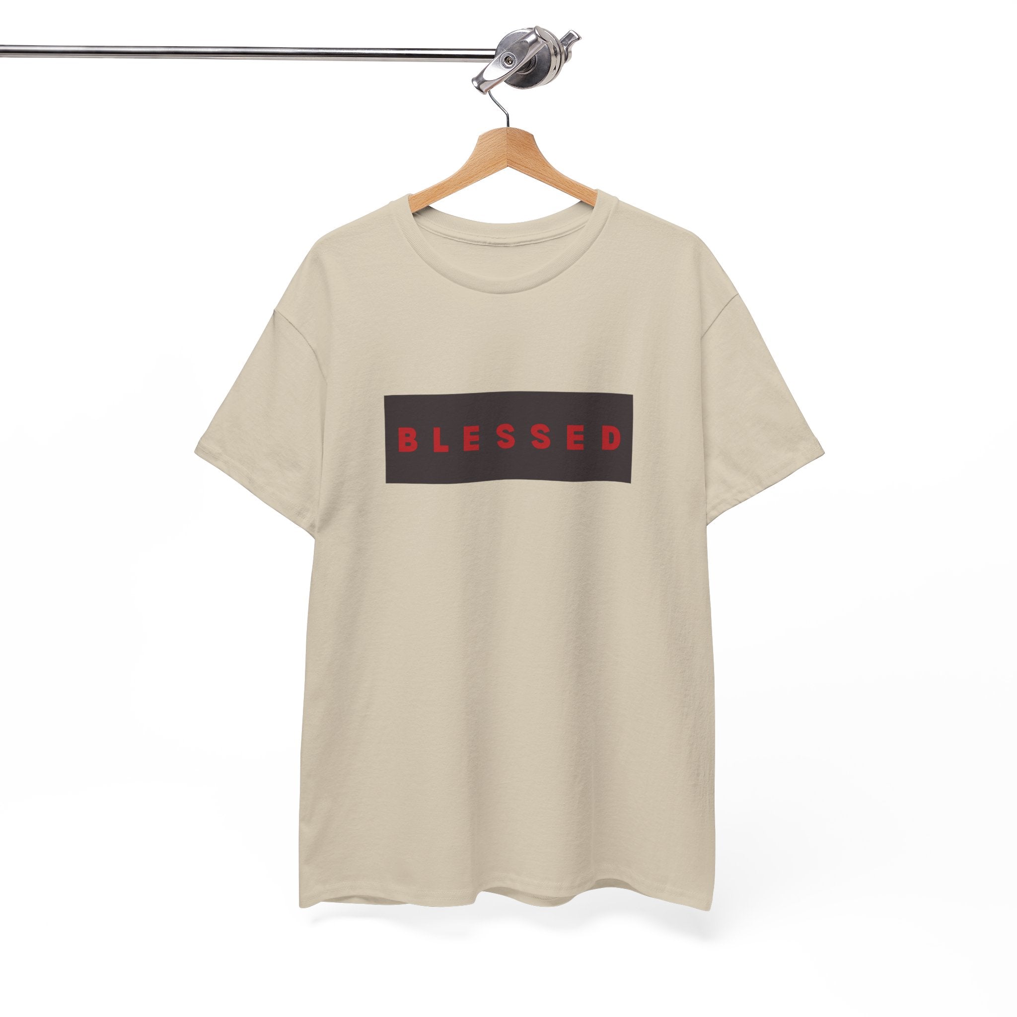 Blessed Box Logo T-Shirt — Minimal Christian Faith Tee